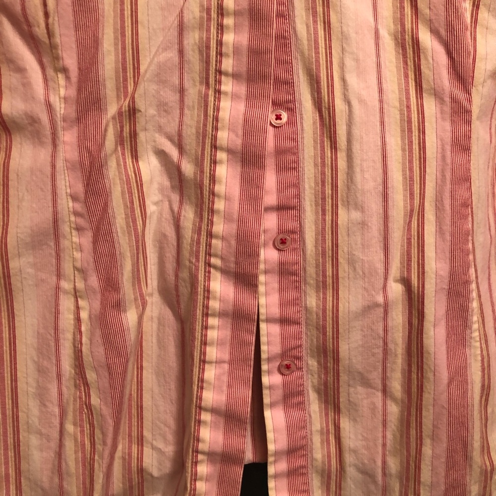Moda International Multi Color Striped Top Large - Picture 3 of 11
